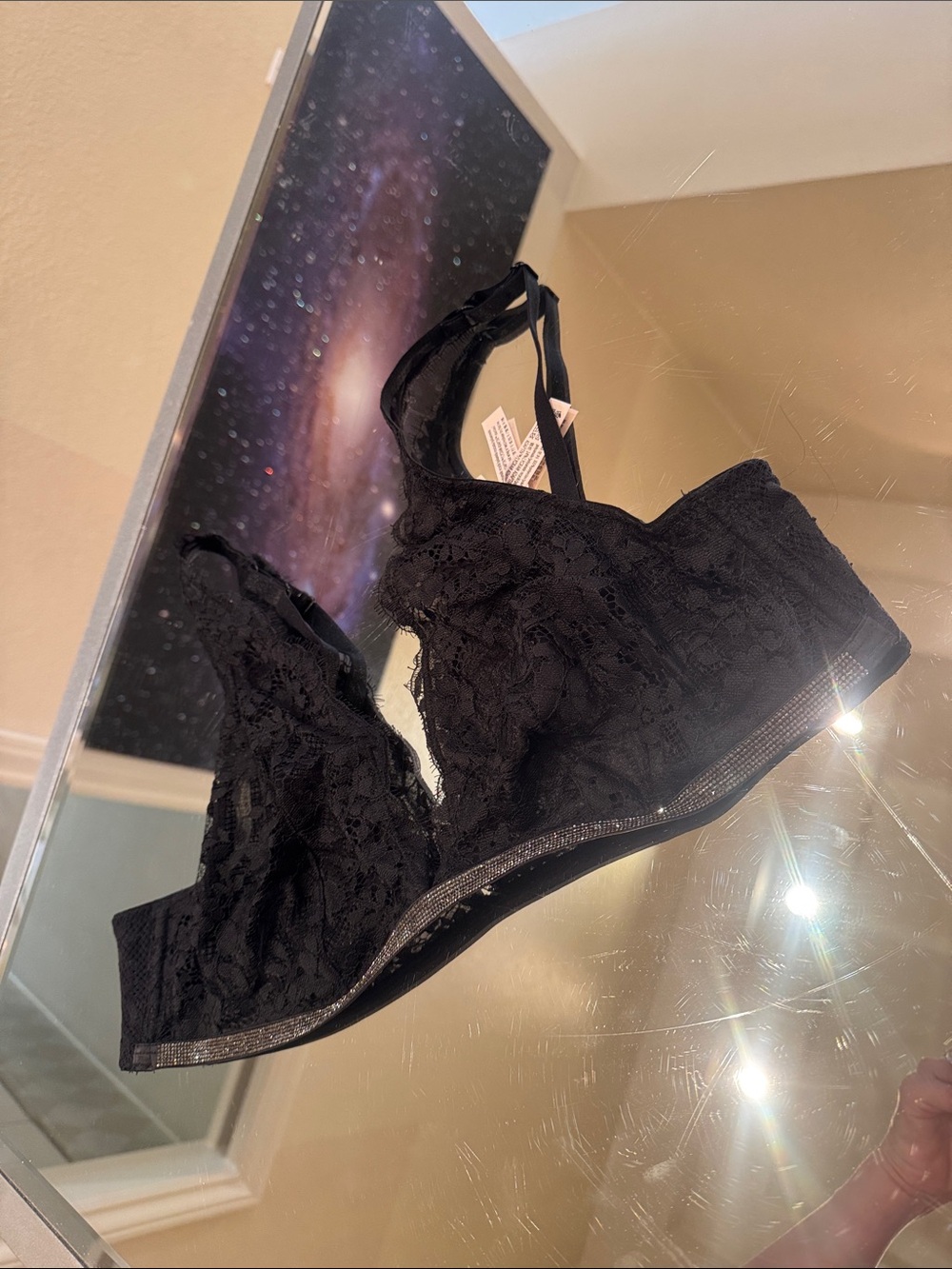 Victorias Secret Lace Crystal Bralette